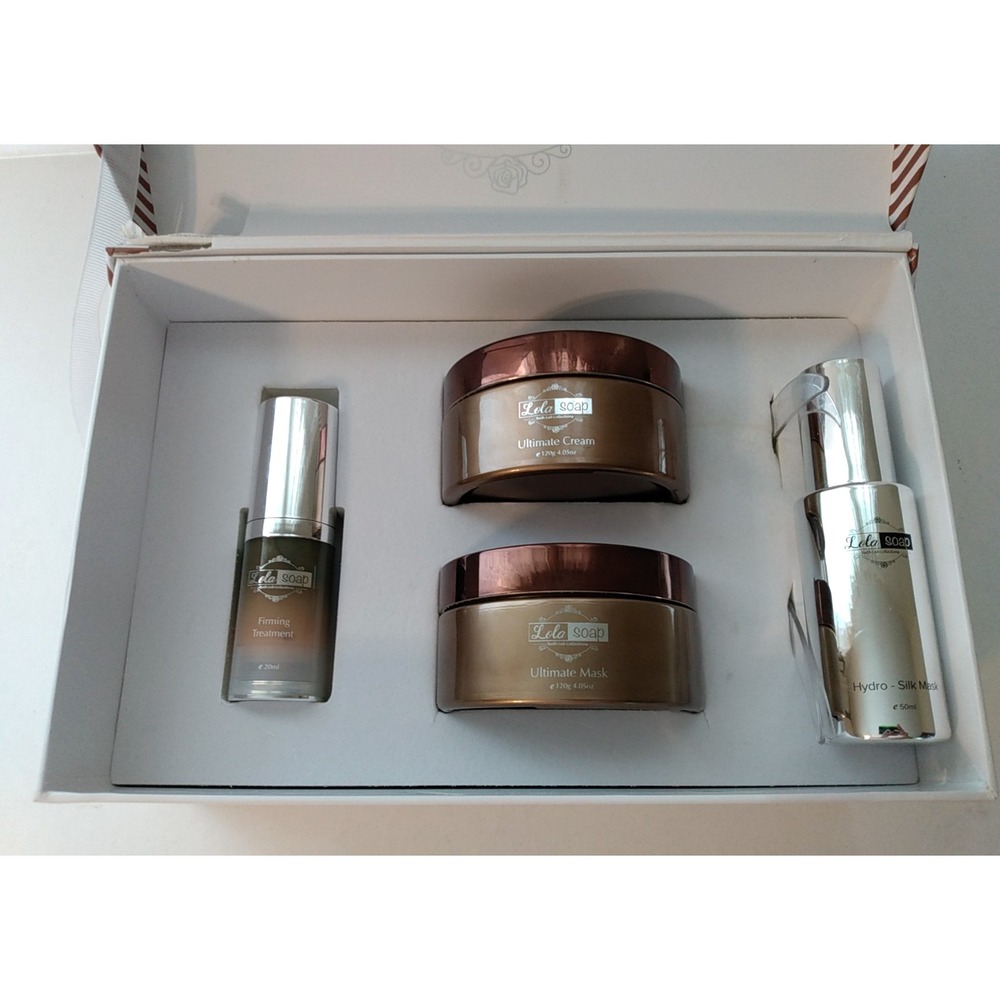 Lola Soap Bath Lab Collection box w/ Firming Treatment, Ultimate Cream & 2 Masks